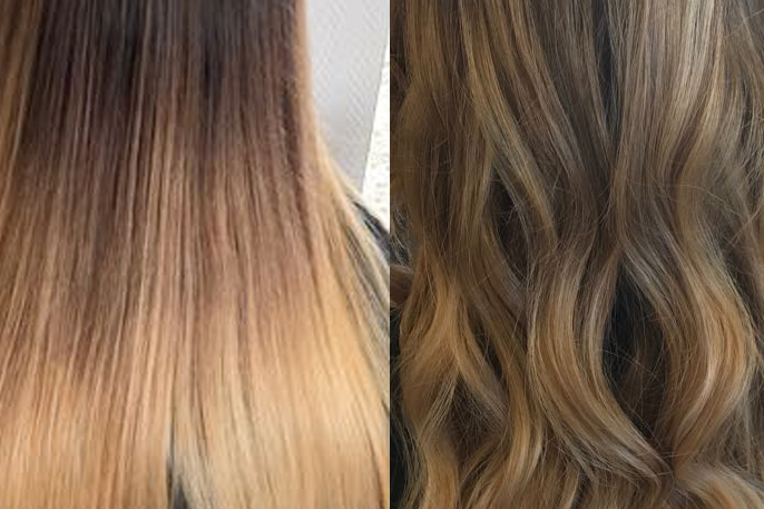 balayage vorher, nachher, haircompany westerwald